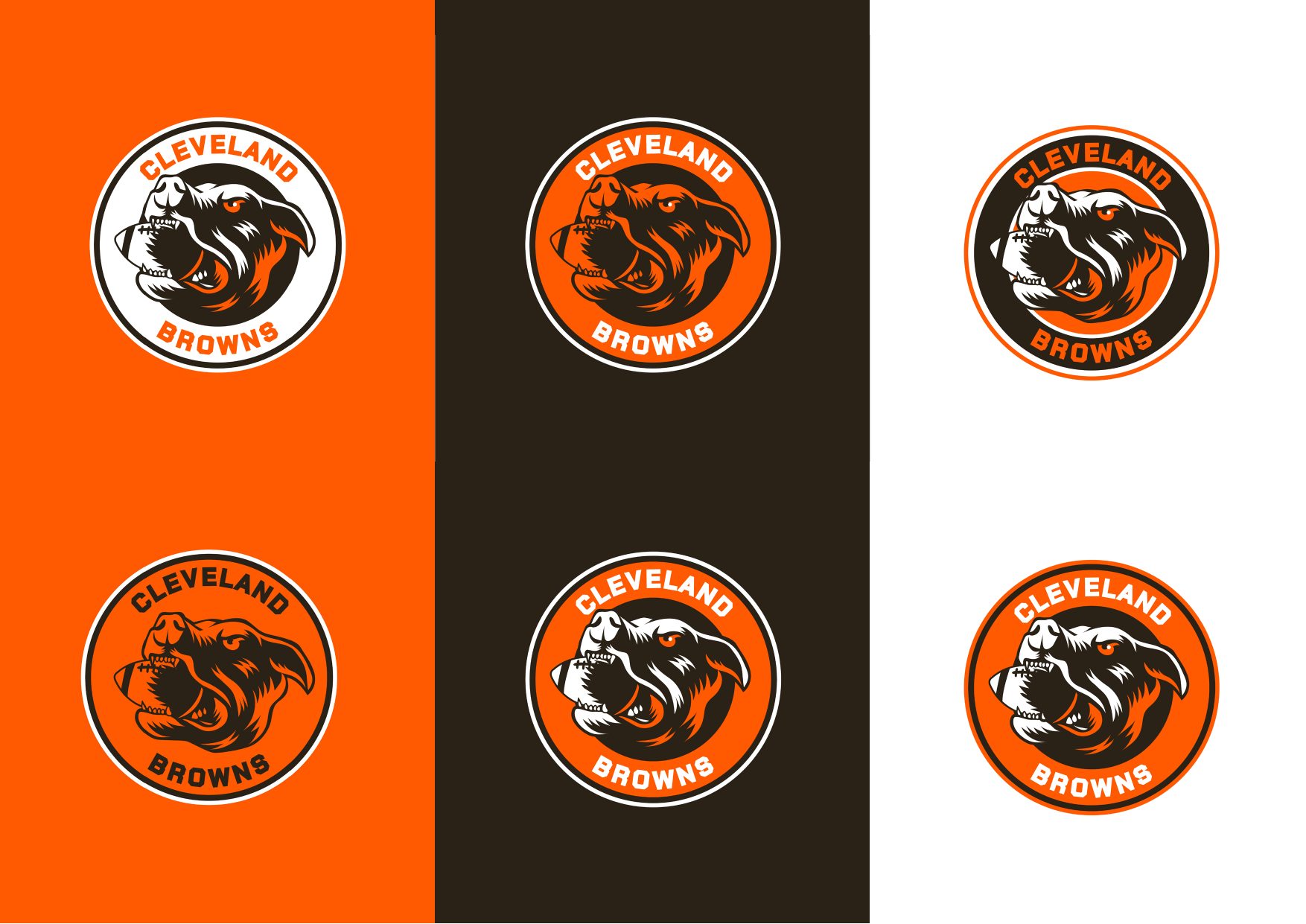 Badge lockup on orange background
