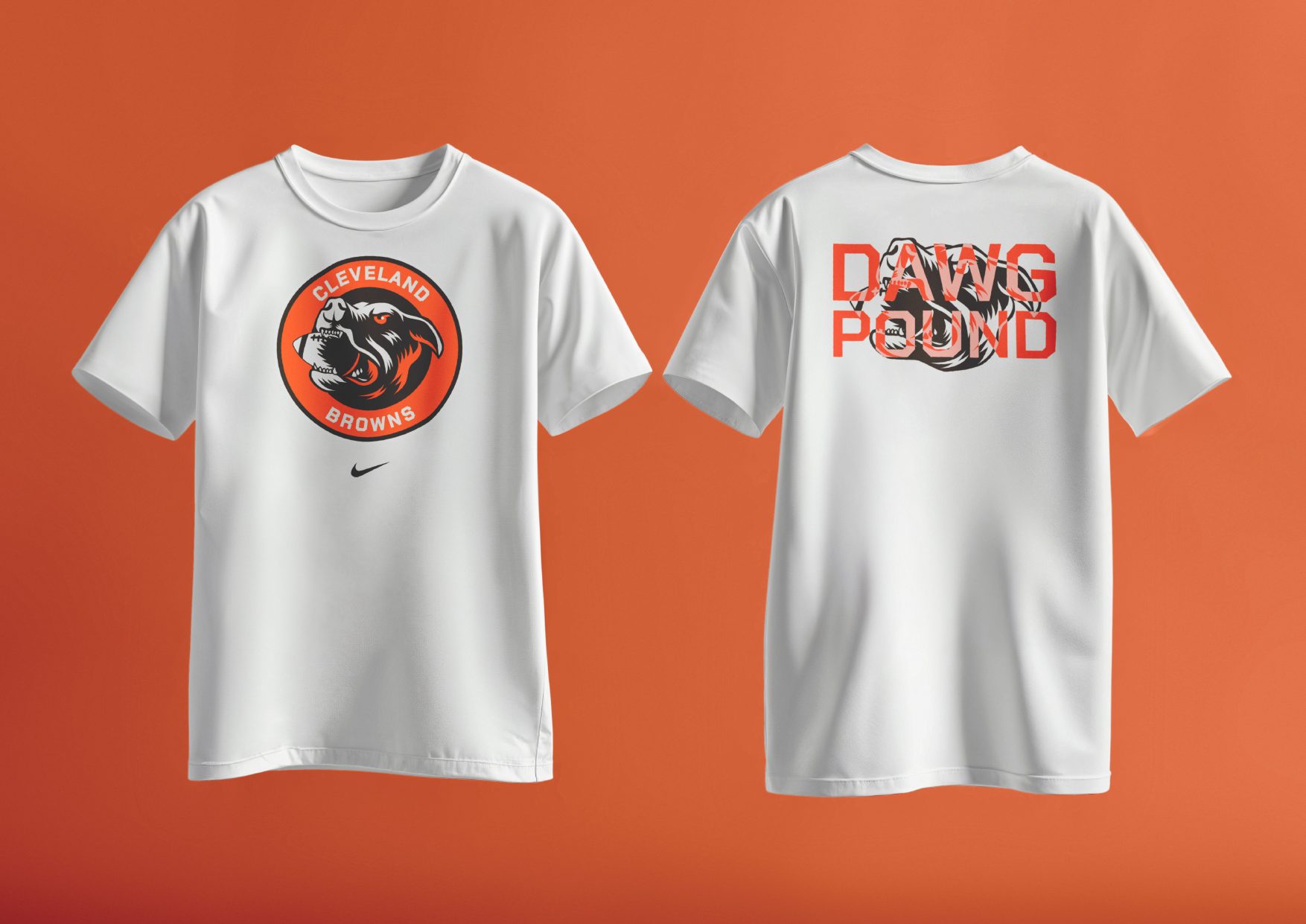 Dawg Pound tee, front and back